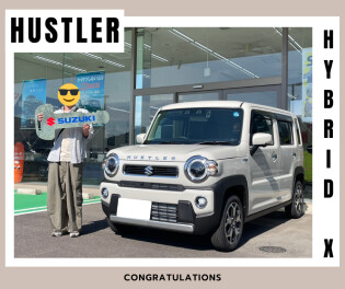 ソフトベージュメタリックのハスラー納車しました☆彡